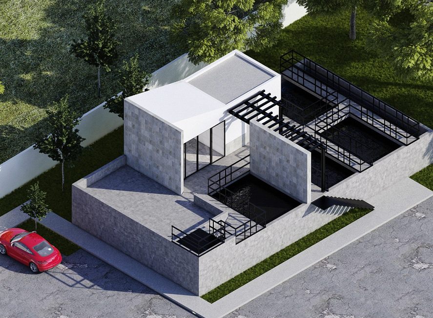 Render de la PTAR Carena Residencial diseñada por SESA